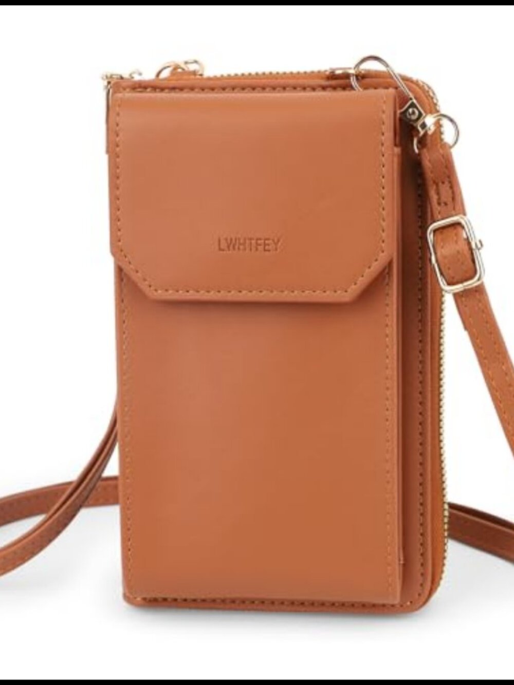 Crossbody Phone Purse PU Leather Fits 6.9 inch Phone Detachable Strap